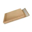50 Pochettes &agrave; soufflet en kraft arm&eacute; brun - 120g - 280x380mm 