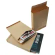 50 Pochettes &agrave; soufflet en kraft arm&eacute; brun 120g - 229x324mm 