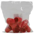 12 Doigtiers en caoutchouc rouges