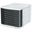 Bloc de classement 8 tiroirs -  Box - Noir - CEP 