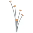 Porte-manteau Festy - 5 patères - Argent - ALBA