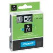 Ruban D1 DYMO S0720670 - 7 m x 9 mm - Texte noir sur fond transparent 
