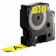 Ruban pour titreuse D1 - 7 m x 19 mm - Texte noir sur fond jaune - Dymo