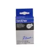 Ruban TC 7,7 m x 12 mm - BROTHER TC 201 - texte noir sur fond blanc