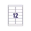 25 Planches de 12 étiquettes facilement décollables - 99 x 42 mm - Blanc - AVERY