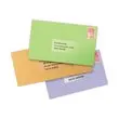 Planches de 16 &eacute;tiquettes transparentes compatibles laser - 99,1x33,9mm - AVERY 