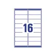 100 Planches de 16 étiquettes adresses blanches pour imprimantes laser - 99,1 x 33,9 mm - AVERY