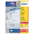 100 Planches de 14 étiquettes adresses blanches pour imprimantes laser - 99,1 x 38,1 mm - AVERY