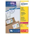 100 planches de 8 étiquettes adresses opaques pour imprimantes laser AVERY 99,1x67,7mm