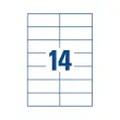 200 planches de 14 étiquettes blanches haute cadence spécial copieurs AVERY 105x42mm