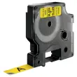 Ruban pour titreuse D1 - 7 m x 12 mm - Texte noir sur fond jaune - Dymo