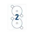 100 planches de 2 &eacute;tiquettes maxi couvrantes pour CD AVERY 