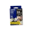 Ruban pour titreuse BROTHER 24mm - blanc/noir - TZE355 