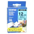 Ruban TZE 8m x 12 mm - Texte noir sur fond bleu - Brother