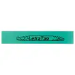Ruban plastique Letratag - 12 mm - Texte noir sur fond vert
