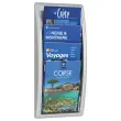 Pr&eacute;sentoir mural aluminium Quick Fit - PAPERFLOW - 4 cases A4 