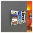 Pr&eacute;sentoir mural aluminium Quick Fit - PAPERFLOW - 4 cases A4 