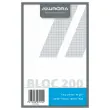 Bloc brouillon 200 feuilles, 5x5 ft 13,5x21 cm