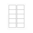 Bo&icirc;te de 250 cartes de visite mates laser couleur - 85x54mm - AVERY 