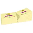 Bloc-notes repositionnables jaunes Super Sticky - 7,6 x 12,7 cm - POST-IT