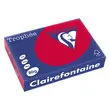 Ramette de papier A4 pastel Trophée 80g - Groseille - CLAIREFONTAINE