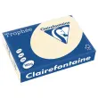 Ramette de 250 feuilles papier - A4 - 160 g/m&sup2; - Coloris ivoire - Clairefontaine 