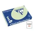 Ramette de papier couleur pastel - A3 - Trophée 80g - vert golf - CLAIREFONTAINE