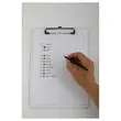 Plaque porte-bloc transparente 