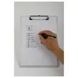 Plaque porte-bloc en aluminium