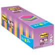 24 Notes repositionnables Super Sticky coloris assortis 7,6 x 7,6 cm - POST-IT
