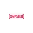 Tampon à formule commerciale "Comptabilisé" - rouge - TRODAT