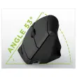 Souris ERGO sans fil - Verticale - Rechargeable - Noir - T'NB