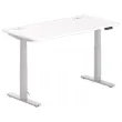 Bureau BERNE électrique 160 x 80 blanc/alu