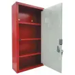 Armoire &agrave; pharmacie rouge 3 &eacute;tag&egrave;res 