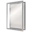 Porte-affiche clipsable A4 Nobo impression - argent 