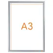 Porte-affiche clipsable A3 Nobo impression - argent