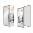 Porte-affiche clipsable A3 Nobo impression - argent