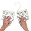 Clavier ergonomique Split Break blanc 