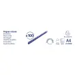 Boite 100 reliures spirales plastique 10mm - Noir - EXACOMPTA 