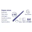 Boite 50 reliures spirales plastique 25mm - Noir - EXACOMPTA