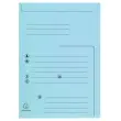 Paquet de 25 chemises 2 rabats SUPER 210 Contact - 24x32cm - Bleu clair - EXACOMPTA