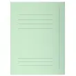 Paquet 50 chemises imprim&eacute;es 3 rabats SUPER 210 - 24x32cm - Vert clair - EXACOMPTA 