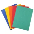 Chemise simple sans élastique avec 3 rabats carte lustrée 390gm² ® - A4 - Couleurs assorties - EXACOMPTA