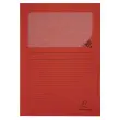 Paquet de 25 chemises à fenêtre Forever® 120g/m² - 22x31cm - Rouge - EXACOMPTA