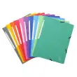 Chemise &agrave; &eacute;lastique sans rabat carte lustr&eacute;e 400gm&sup2; - A4 - Couleurs assorties - EXACOMPTA 
