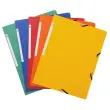 Chemise &agrave; &eacute;lastique sans rabat carte lustr&eacute;e 355gm&sup2; - A4 - Couleurs assorties - EXACOMPTA 