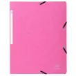 Chemise à élastique sans rabat carte lustrée 400gm² - A4 - Rose - EXACOMPTA