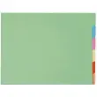 Paquet de 10x6 chemises compartiments a onglets pour armoire SUPER 210 - 24x32cm - Couleurs assorties - EXACOMPTA 