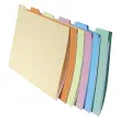 Paquet de 10x6 chemises compartiments a onglets pour tiroir SUPER 210 - 24x32cm - Couleurs assorties - EXACOMPTA 