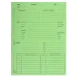 Paquet de 25 dossiers de proc&eacute;dure carte lustr&eacute;e 25x32cm - Tilleul - EXACOMPTA 